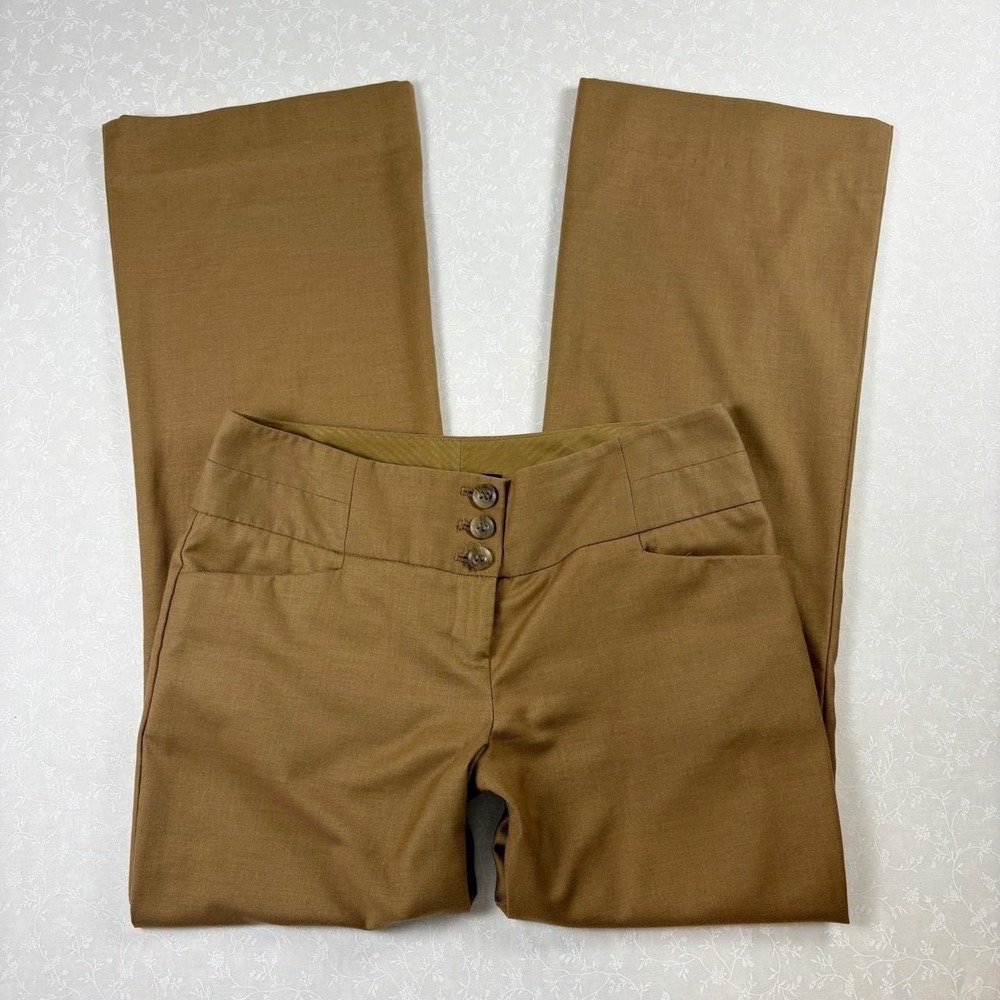 The Limited Light Brown Office Siren Wide Leg Trousers — Size 6